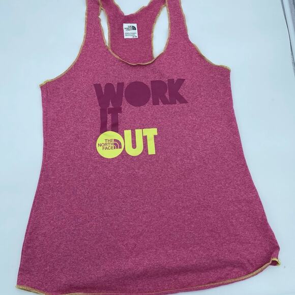 The North Face Women’s Tank Top Pink Active Workout “Work Ot Out” Medium - Picture 1 of 9